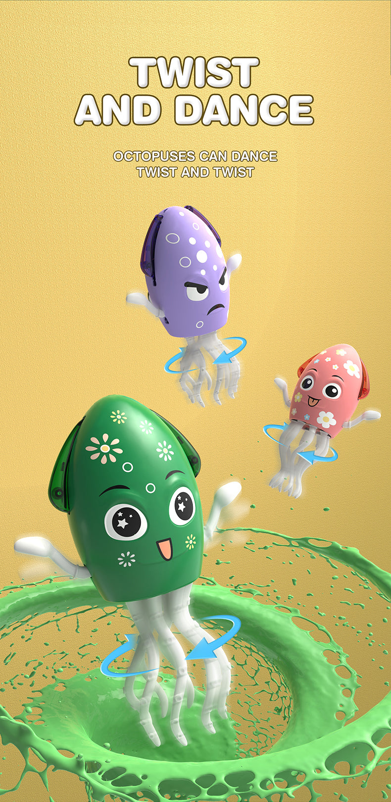 JellyGlow Dancer – Electric Toy for Kids, Babies & Pets