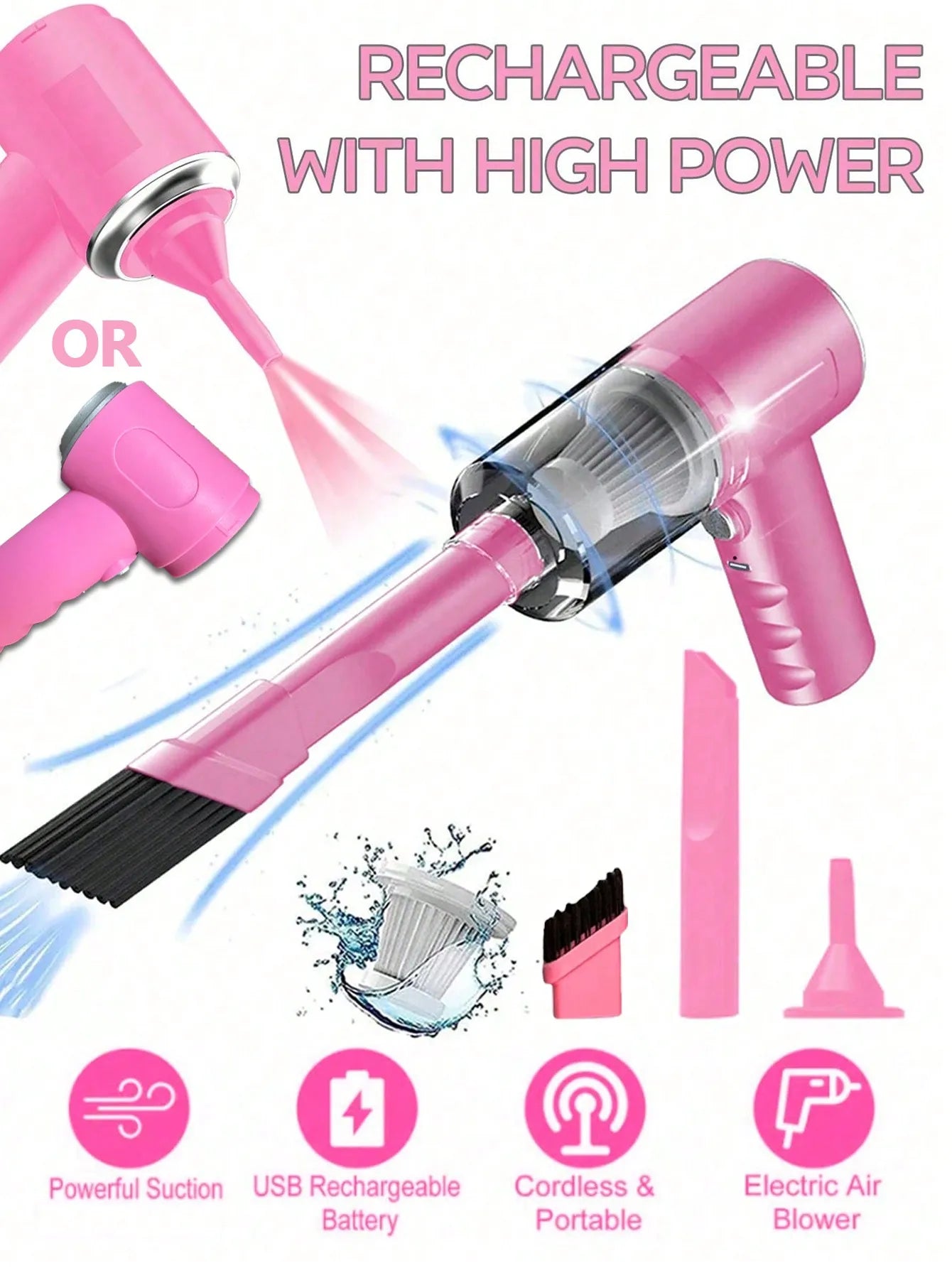 - ⚡ VacFusion 3-in-1  Portable Cleaning Beast