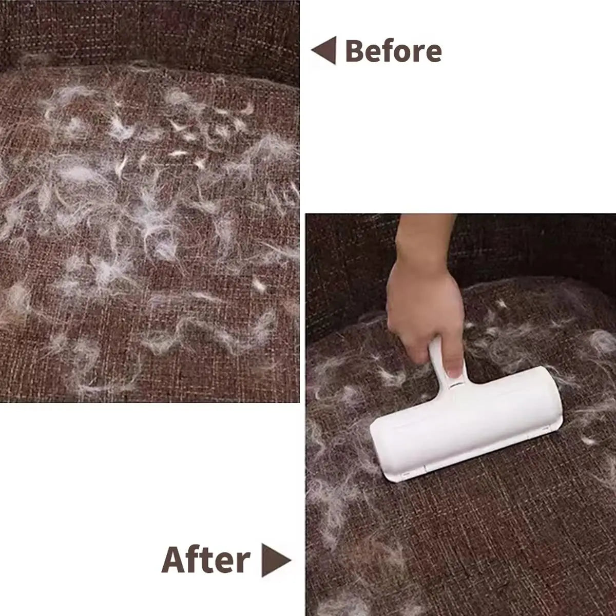 🐾 FurSweep Roller  Self-Cleaning Pet Hair Remover for Furniture & More