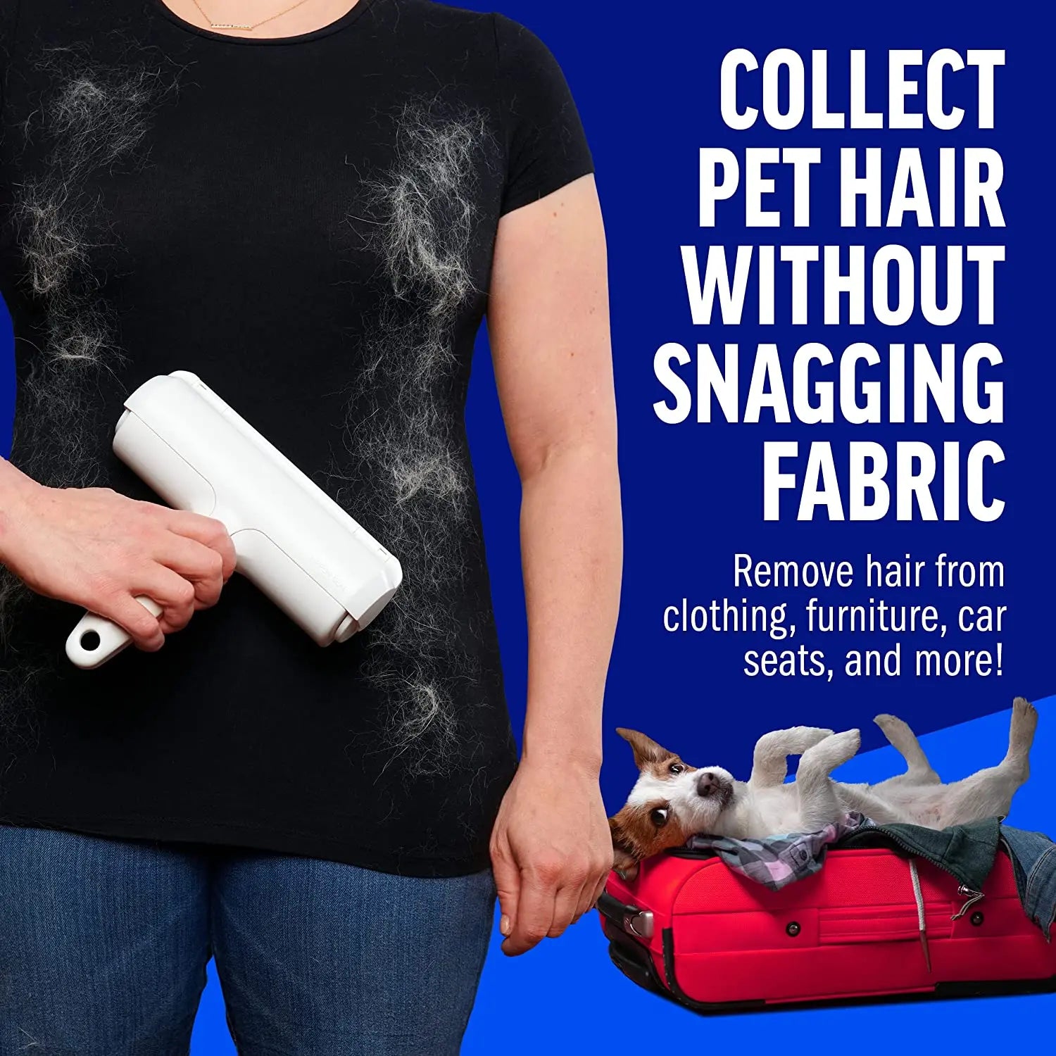🐾 FurSweep Roller  Self-Cleaning Pet Hair Remover for Furniture & More