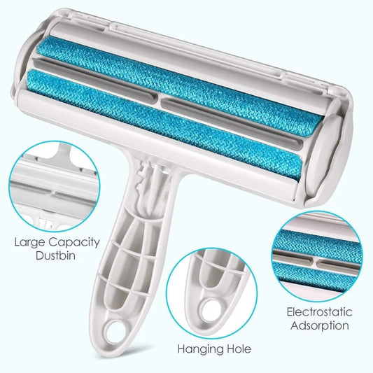 🐾 FurSweep Roller  Self-Cleaning Pet Hair Remover for Furniture & More