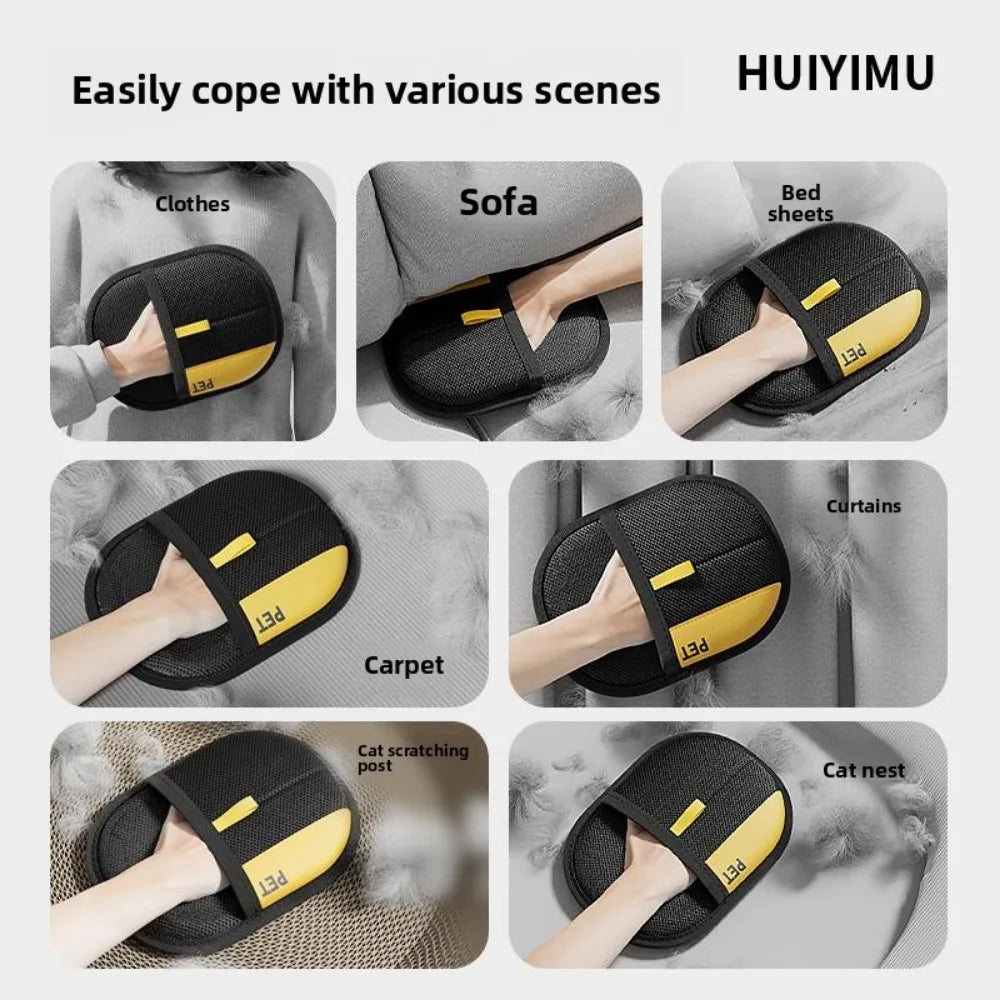 Pet Hair Buster Gloves – Groom & Clean in One!