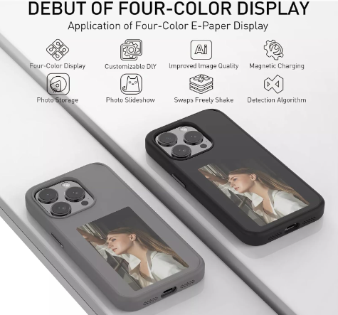 NeoFrame™ NFC E-Ink Case – Customizable, Colorful, Cordless