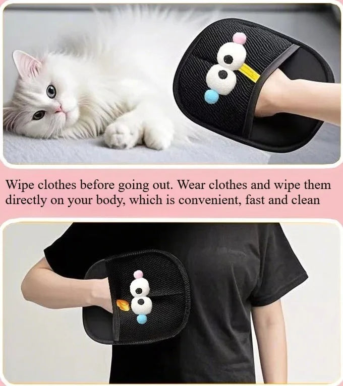 Pet Hair Buster Gloves – Groom & Clean in One!