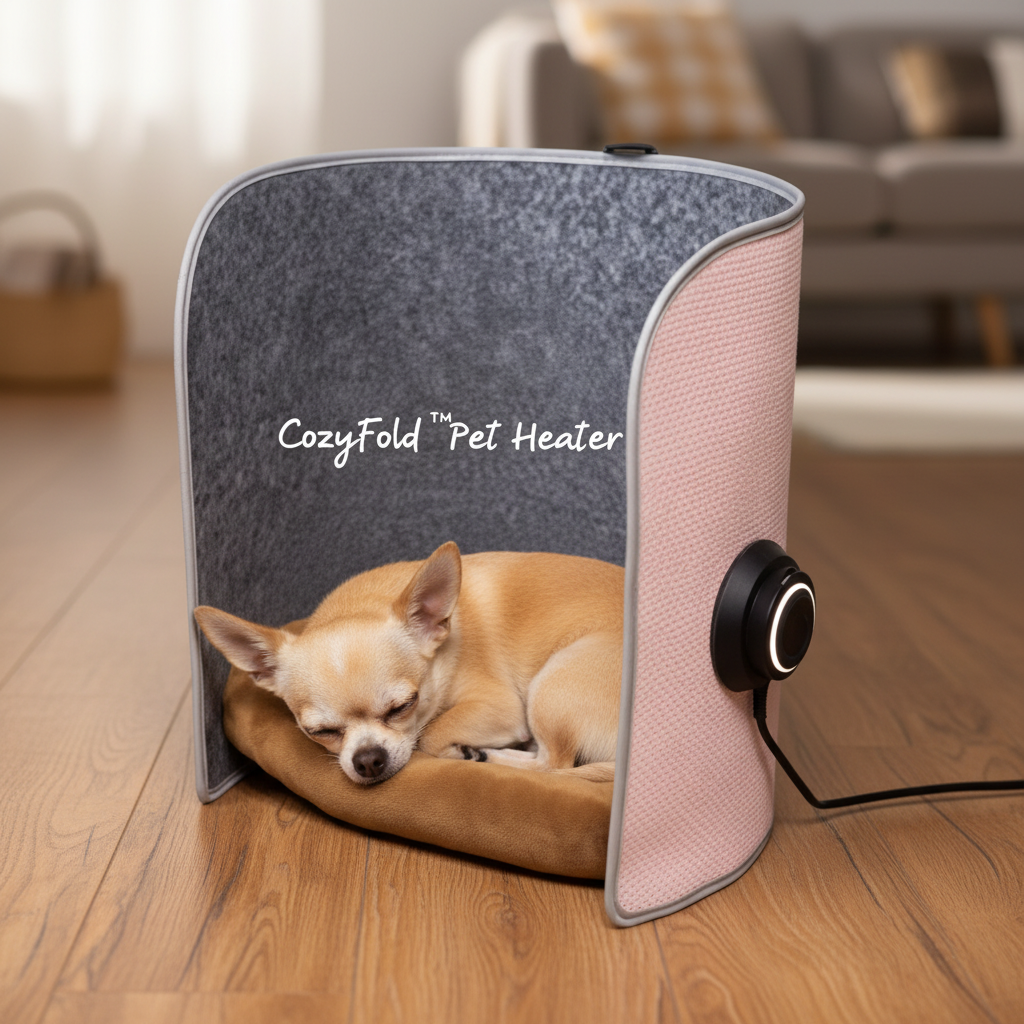 Chihuahua resting inside CozyPet Heater
