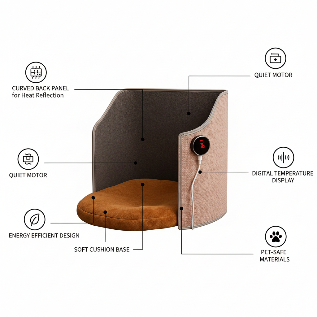 CozyPet Heater feature infographic